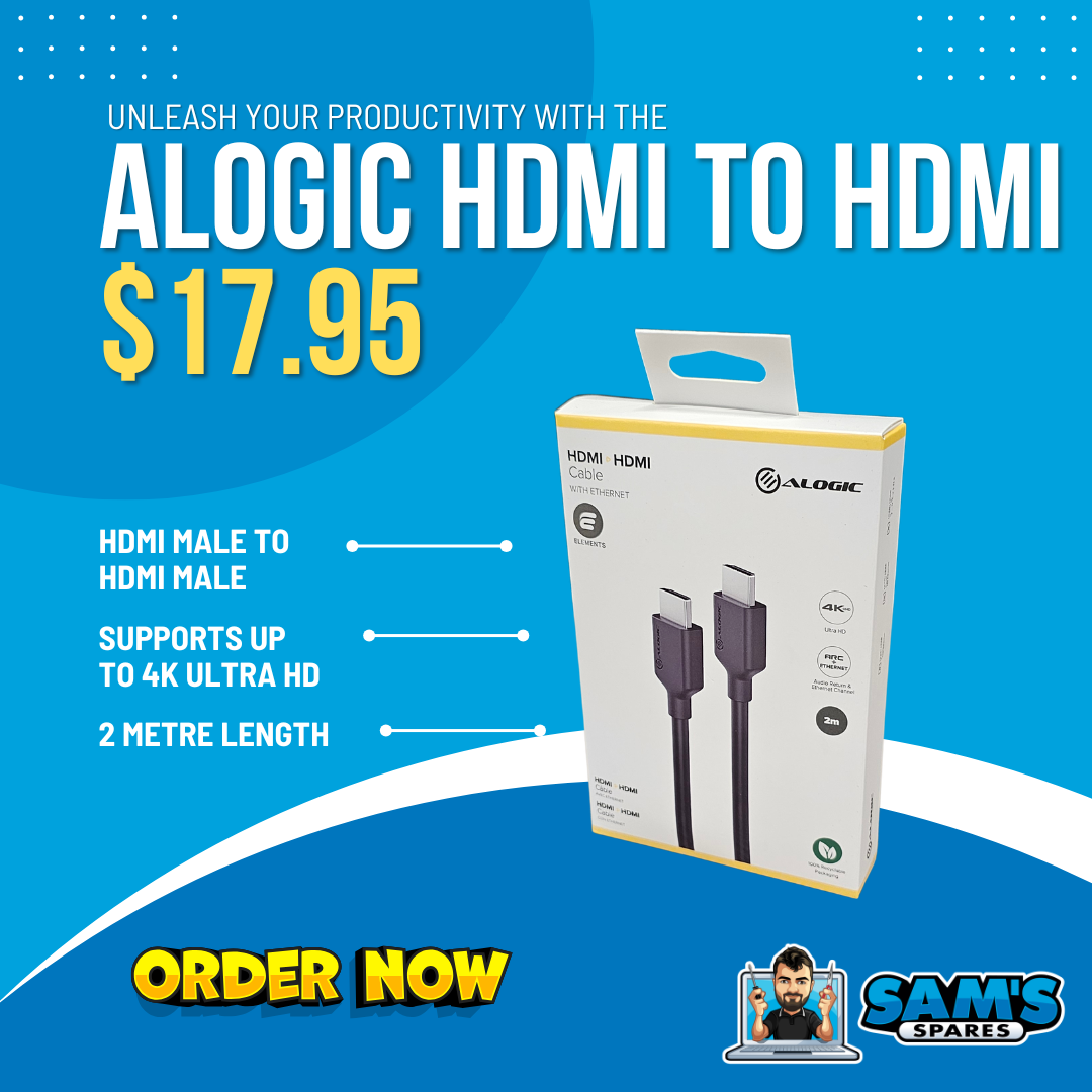 New ALOGIC HDMI to HDMI Cable with Ethernet (2m)