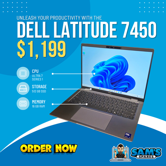 Refurbished Dell Latitude 7450 / Intel Ultra 7 Series 1 / 16GB / 512GB / Touch Screen / Win 11 (Get One Give One)