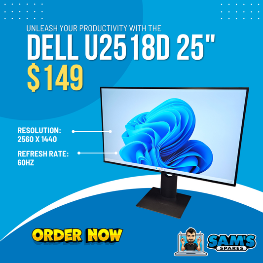 Refurbished Dell U2518D 25" Monitor