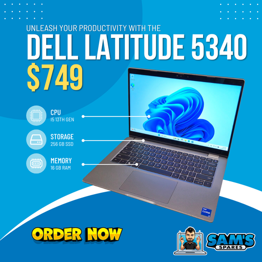 Refurbished Dell Latitude 5340 / i5 13th Gen / 16GB / 256GB / Touch Screen / Win 11 (Get One Give One)