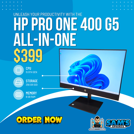 Refurbished HP ProOne 400 G5 All-in-One / i5 9th Gen / 8GB / 256GB / W11