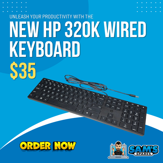 New HP 320K Wired Keyboard