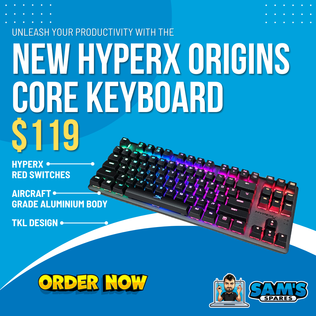 New HyperX Alloy Origins Core TKL Mechanical Keyboard (Linear Red)