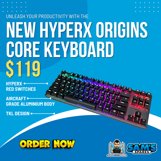 New HyperX Alloy Origins Core TKL Mechanical Keyboard (Linear Red)