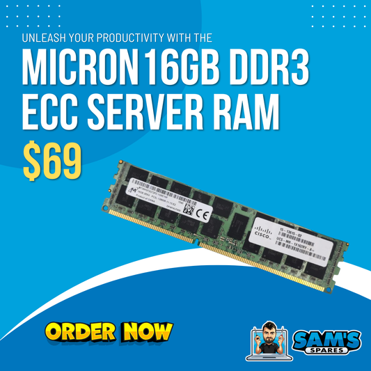 Refurbished 16GB DDR3 ECC Registered Server RAM – Micron MT36KSF2G72PZ – 1600MHz