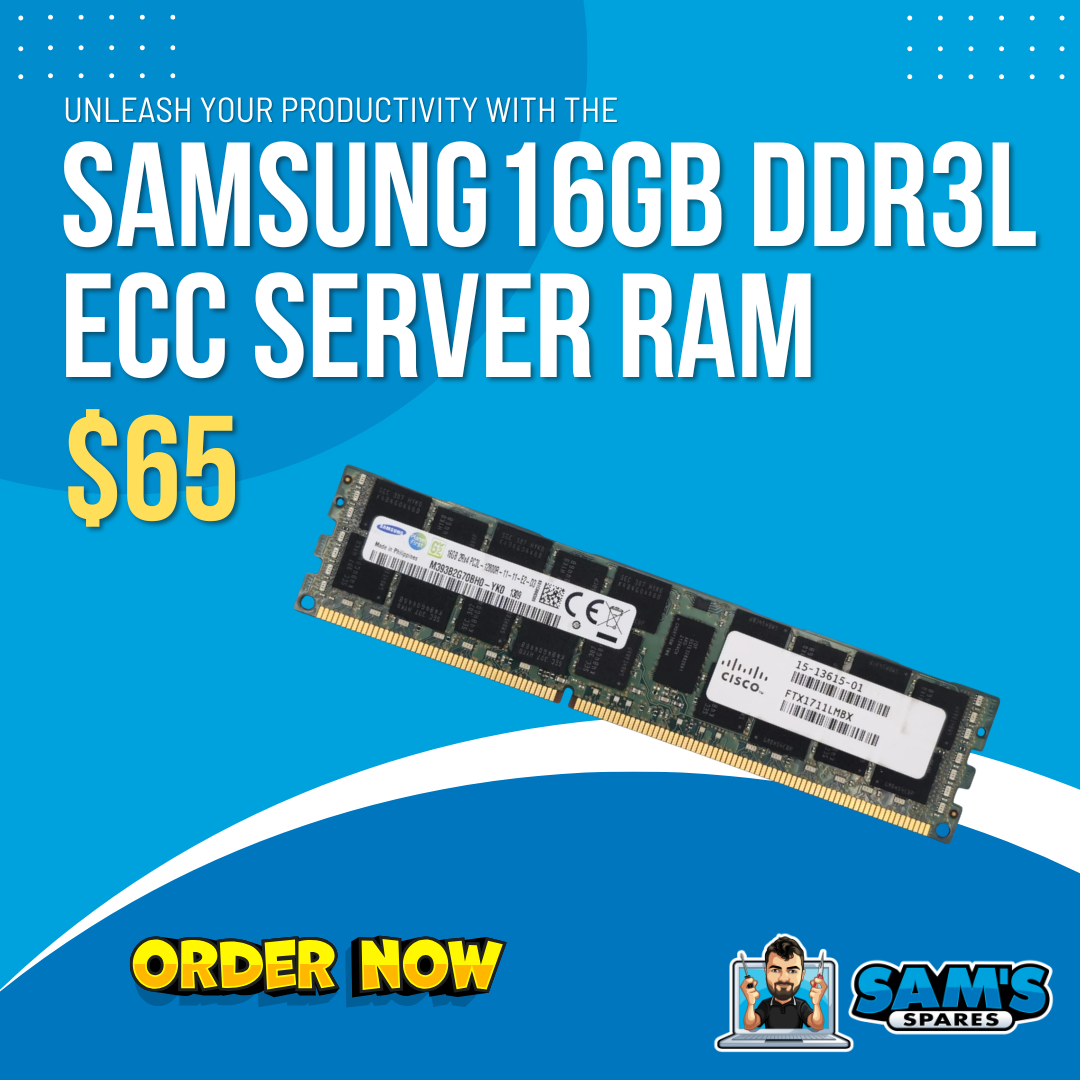 Refurbished 16GB DDR3L ECC Registered Server RAM – Samsung – 1600MHz