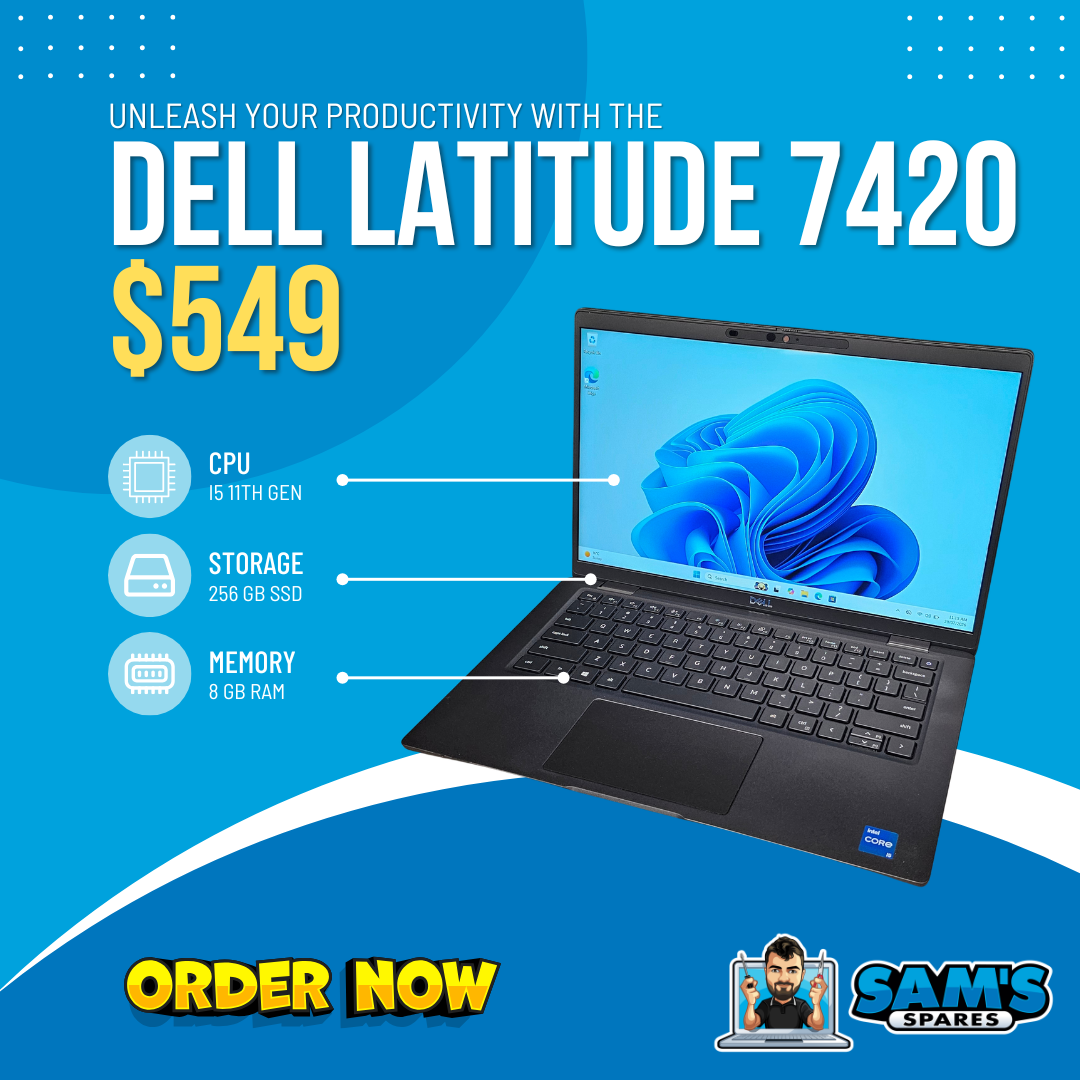 Refurbished Dell Latitude 7420 Laptop / i5 11th Gen / 8GB / 256GB / W11 (Get One Give One)