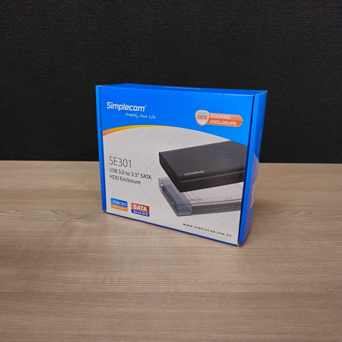Simplecom SE301 3.5inch SATA HDD to USB-A Powered Enclosure