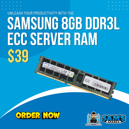 Refurbished 8GB DDR3L ECC Registered Server RAM – Samsung – 1600MHz