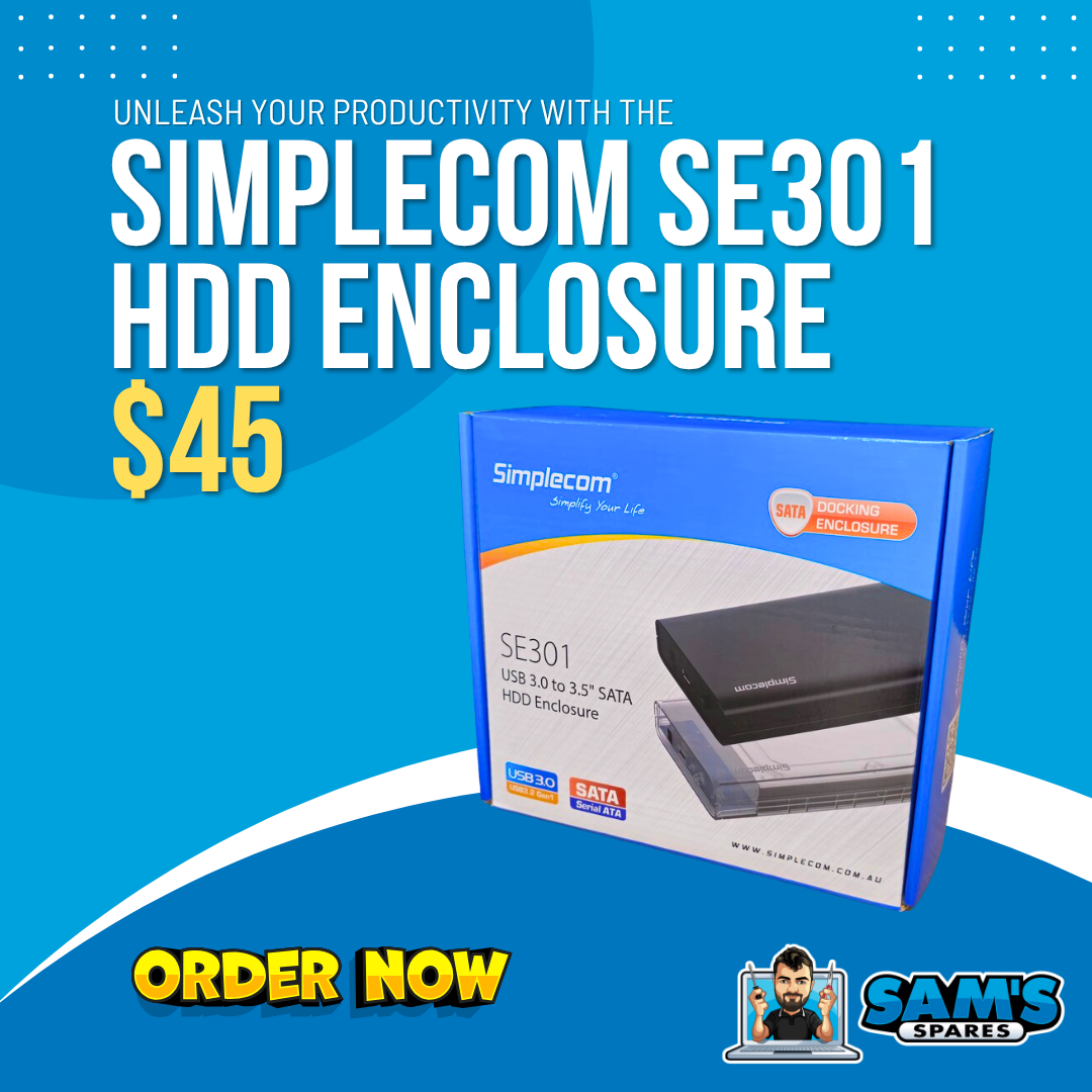 Simplecom SE301 3.5inch SATA HDD to USB-A Powered Enclosure
