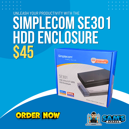 Simplecom SE301 3.5inch SATA HDD to USB-A Powered Enclosure