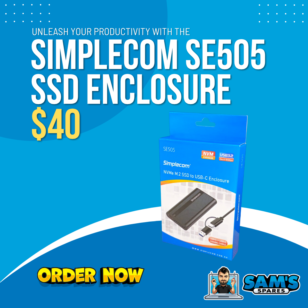 New Simplecom SE505 NVME to USB-C/A Enclosure