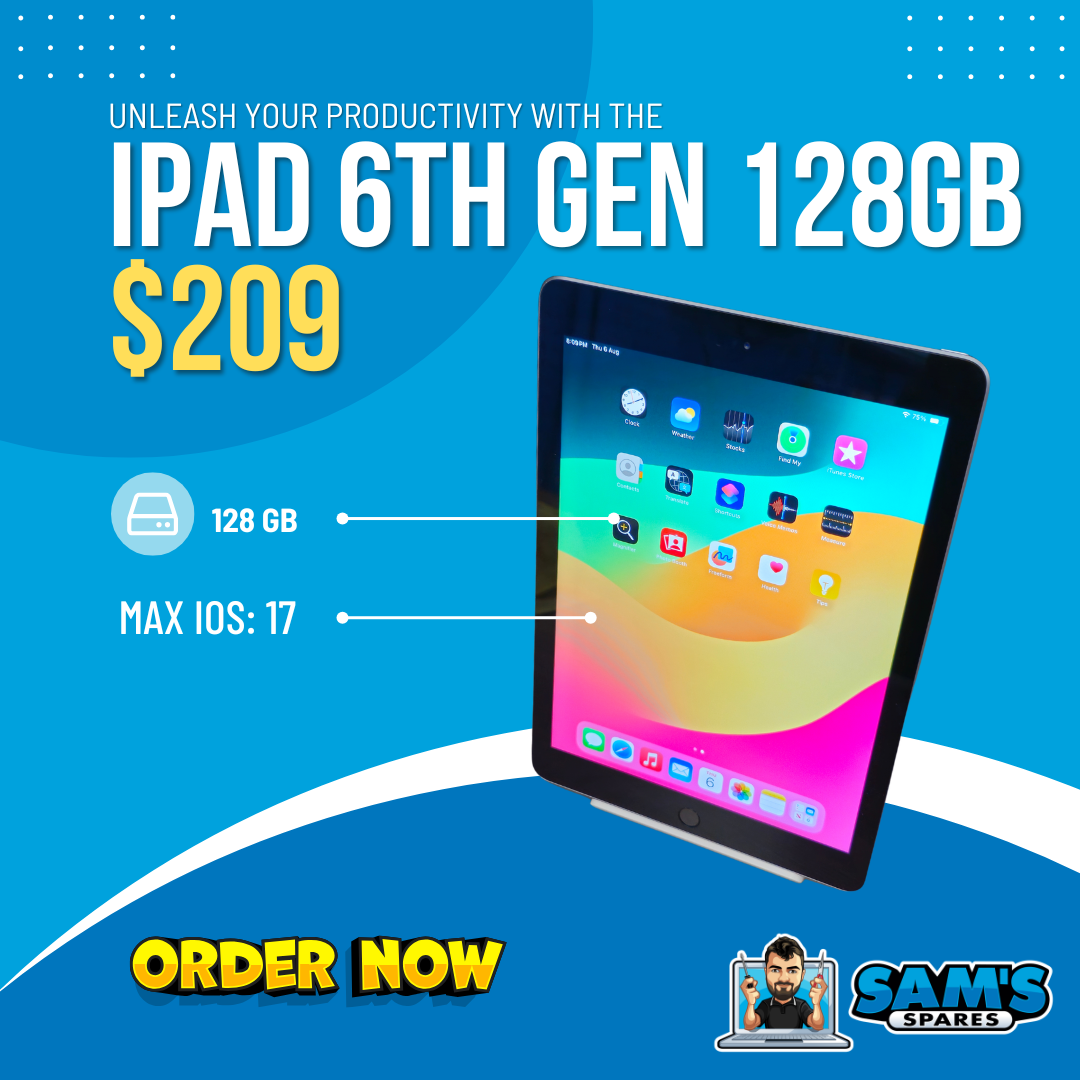 Refurbished Apple iPad / 6th Gen / 128GB / iOS 17