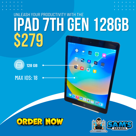 Refurbished Apple iPad / 7th Gen / 128GB / iOS 18